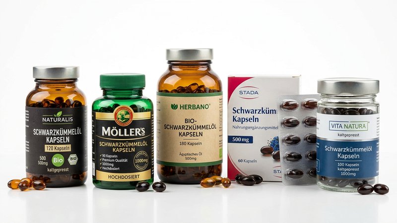 Schwarzkümmelöl Kapseln Test 2026 — verschiedene Produkte im Vergleich