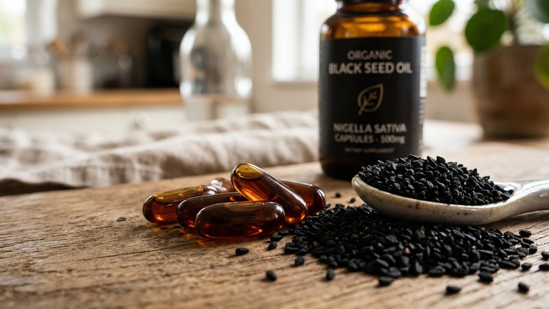 Schwarzkümmelöl Kapseln Produkte im Vergleich — Bio vs. konventionell