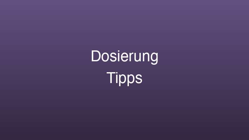 CoQ10 Dosierung Tipps