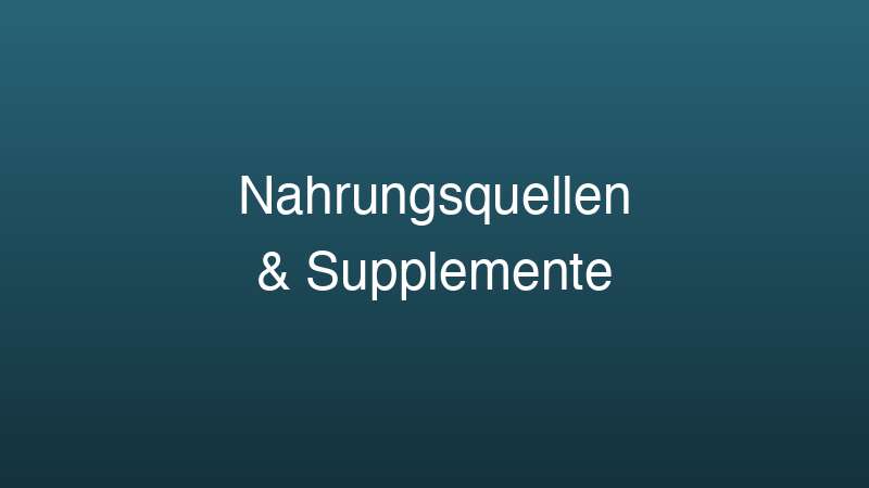 B12 Nahrungsquellen und Supplemente