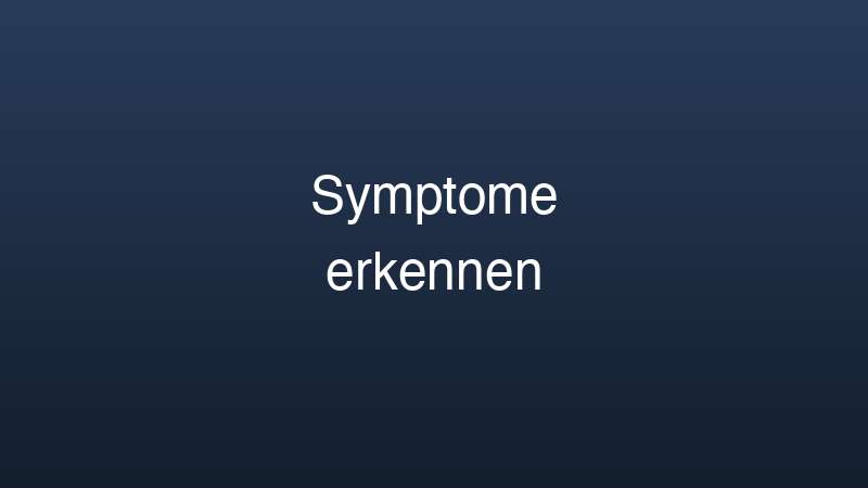 Schlafapnoe Symptome erkennen